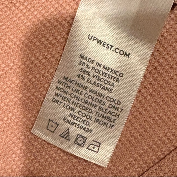 UpWest Ribbed Scoop Neck Tank Top NEW Womens Medium Dusty Rose Mauve Summer Gift - Picture 7 of 7